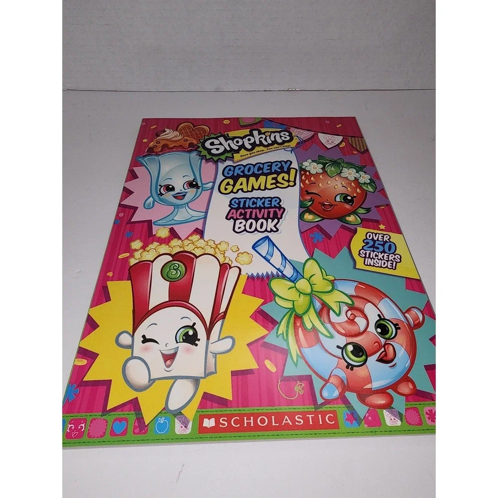 Shopkins‎ Grocery Games Sticker Activity Book 250 Stickers NEW